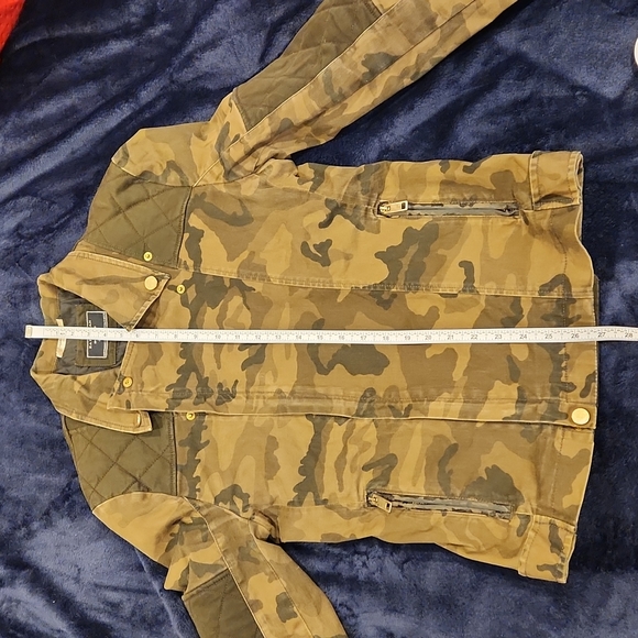 RARE  Zara Mens Camo Biker Couture Jacket Sz M - Picture 9 of 9